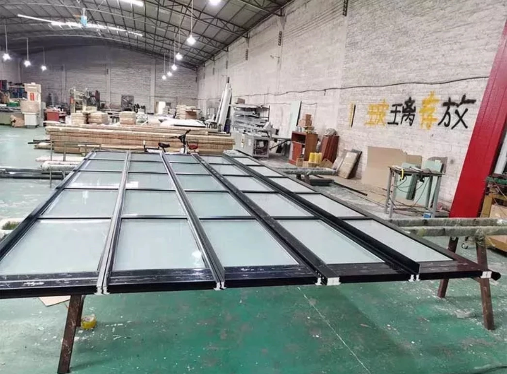 Two sided sectional garage doors foshan