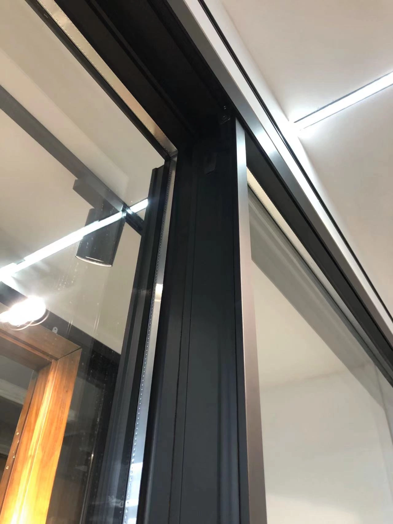 Exterior patio insulated aluminum sliding double glazed Low-E glass sliding doors