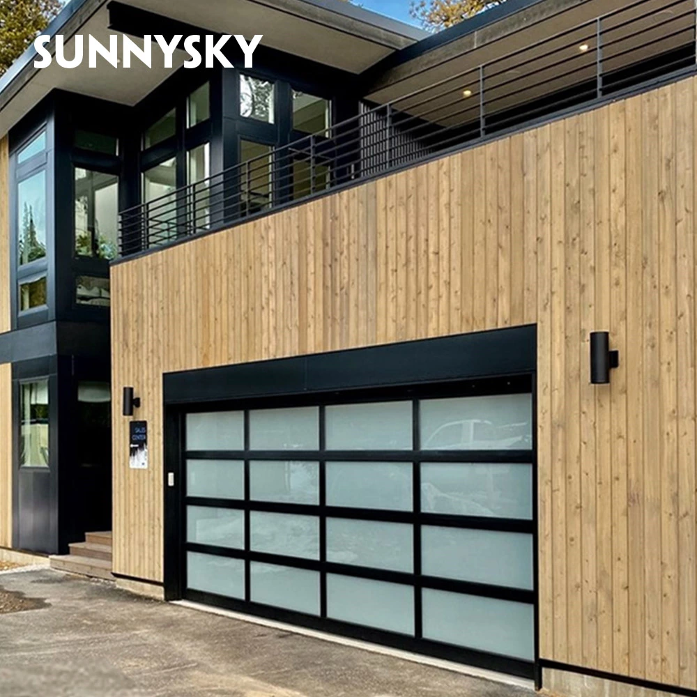 Residential automatic roller roll-up garage door