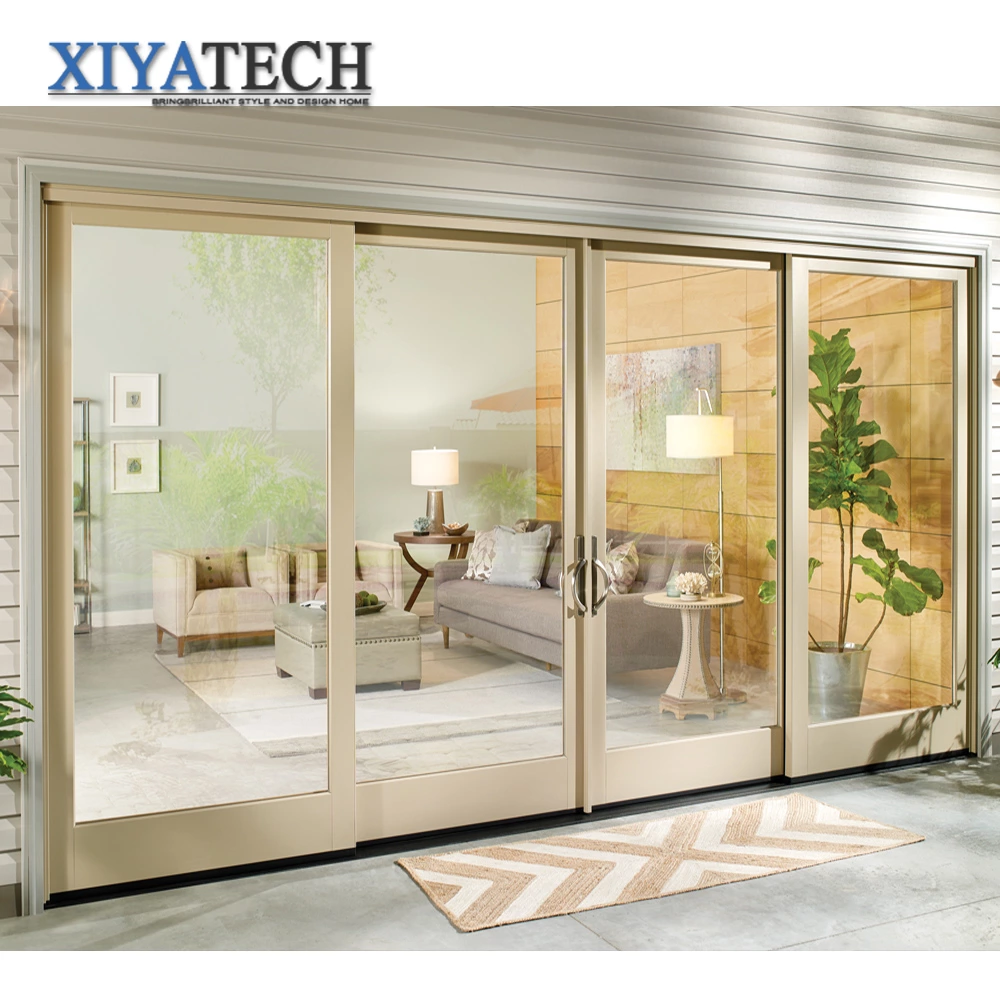 Foshan factory aluminum profile sliding door patio door balcony anti-theft sliding door