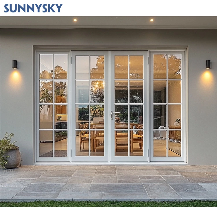 European new grill designs insulation custom factory interior aluminum door entrance door glass casement french doors