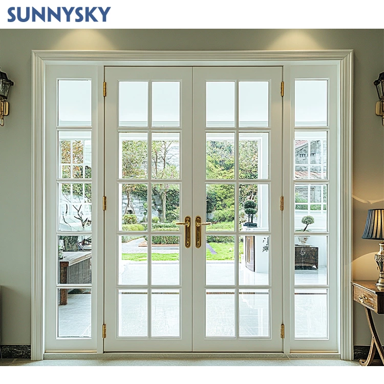 European new grill designs insulation custom factory interior aluminum door entrance door glass casement french doors
