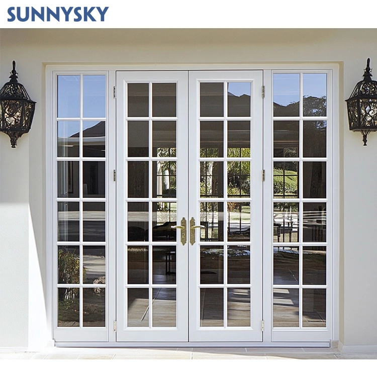 European new grill designs insulation custom factory interior aluminum door entrance door glass casement french doors