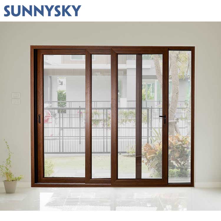 Sunnysky Aluminum slide energy efficient sliding windows double