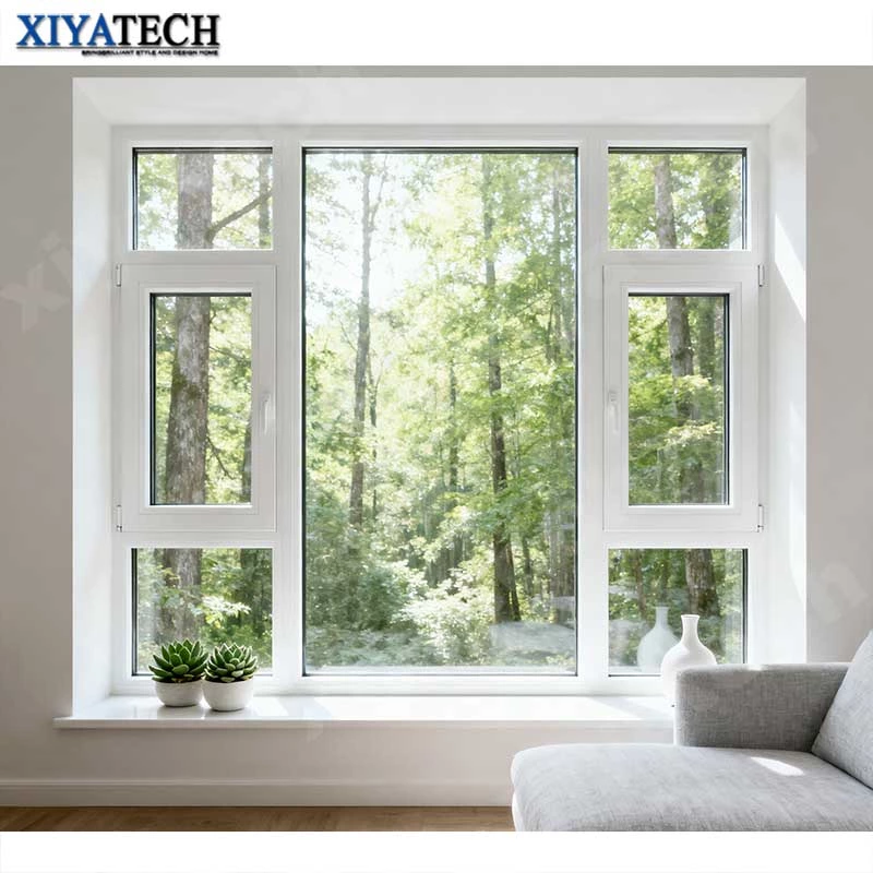 Sunnysky AS2047 NFRC Big View Custom Size Aluminum Fixed Glass Windows Picture Sound Proof Panoramic Casement Windows