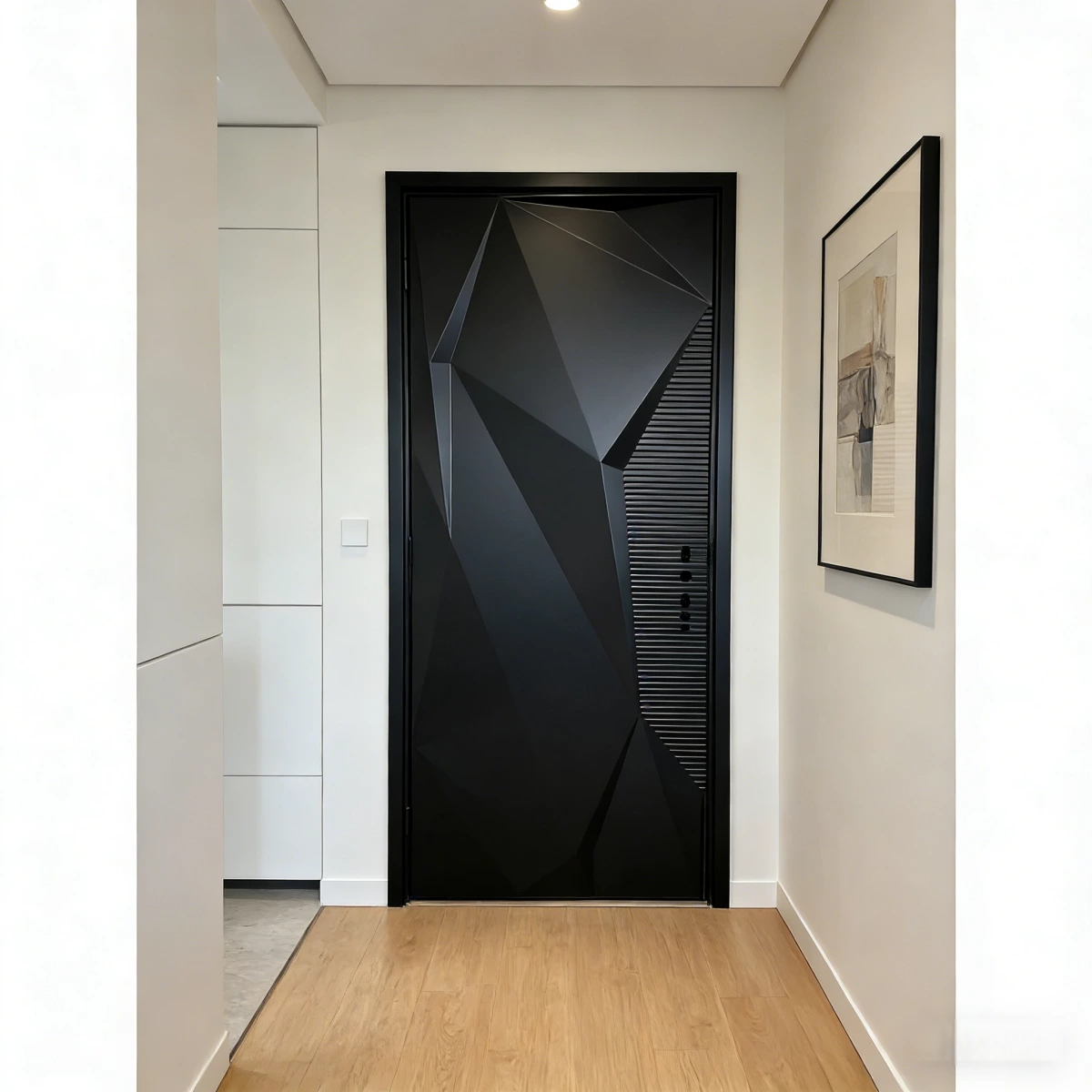 Sunnysky OEM ODM Custom House Exterior Entrances Wood Bedroom Doors Wooden Slab Doors for School Bedroom Villa Living Room